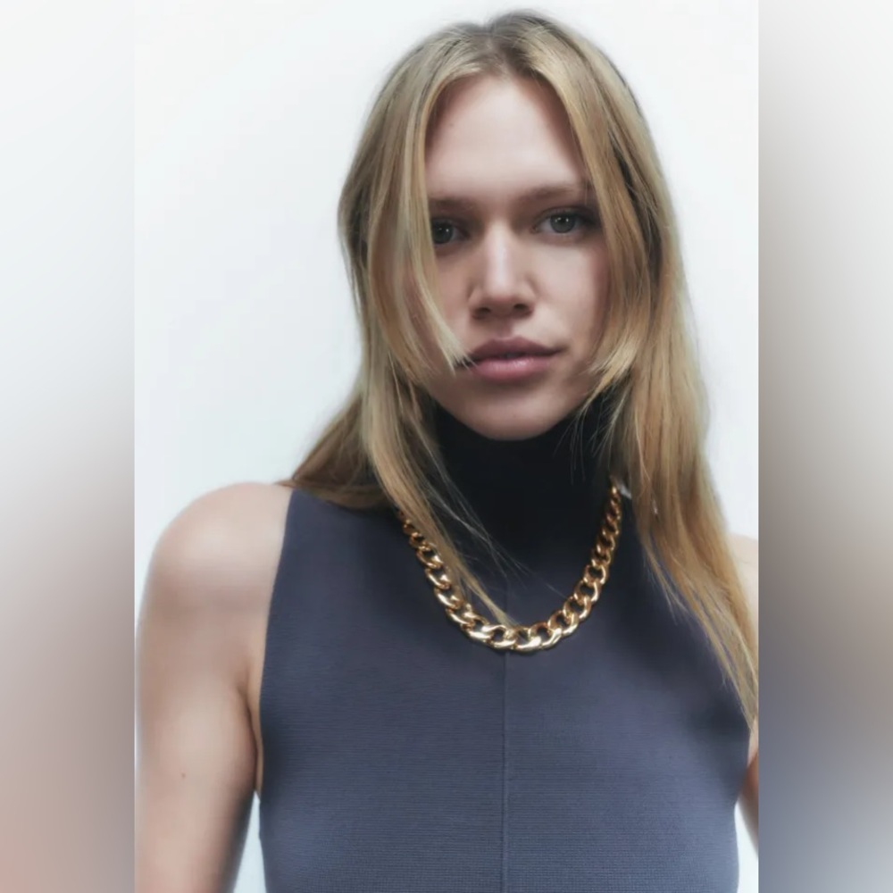 NWT Zara Link Chain Necklace